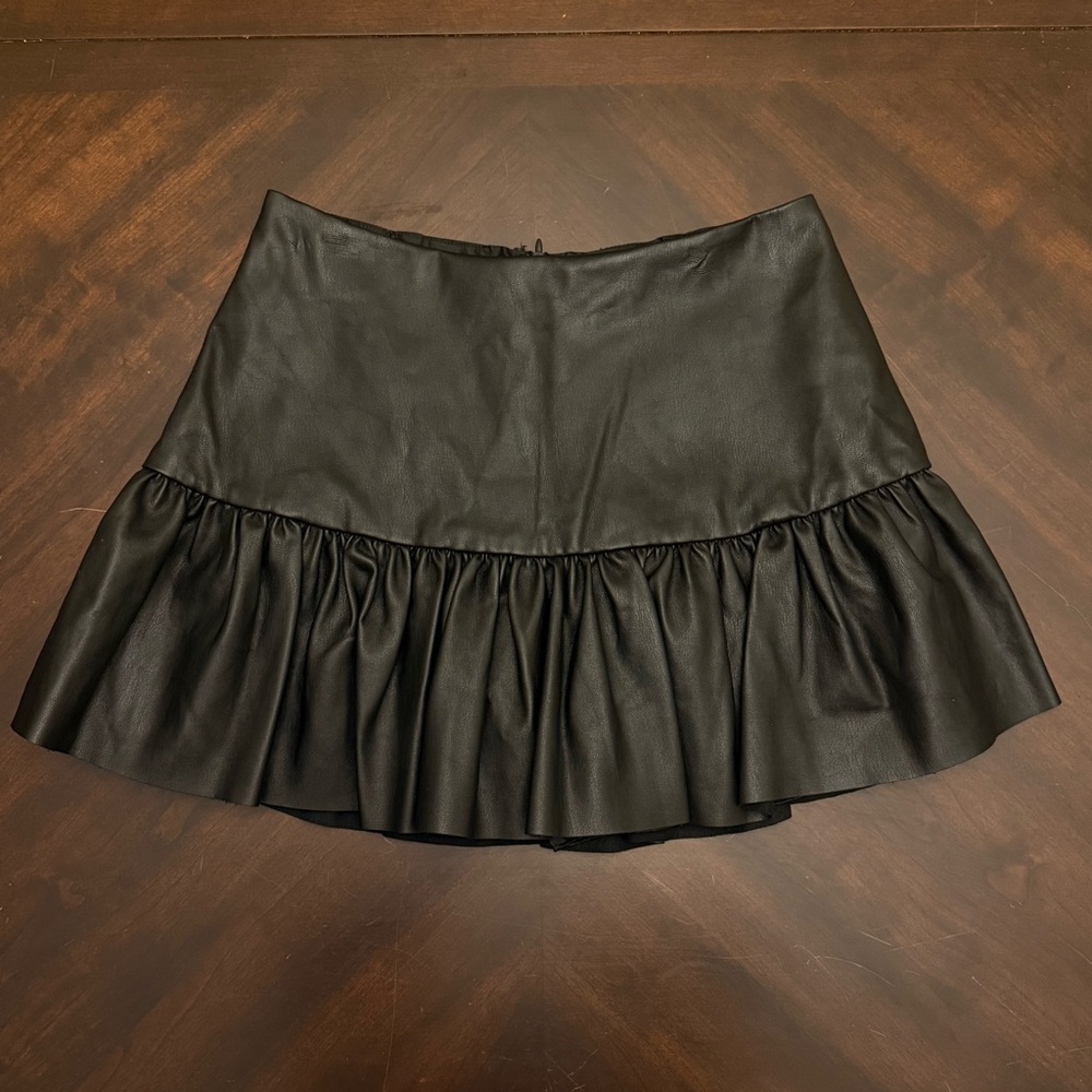 Black mini skirt